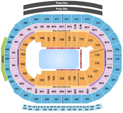 Little Caesars Arena Disney On Ice Seating Chart